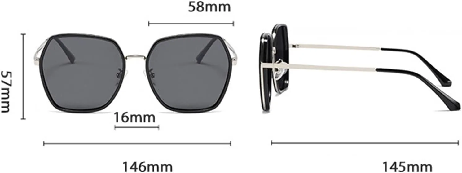 

GAOXIN Мужские и женские модные солнцезащитные очки в крупной оправе с поляризацией, для активного отдыха, рыбалки и вождения (Цвет: B, Размер: Средний), B