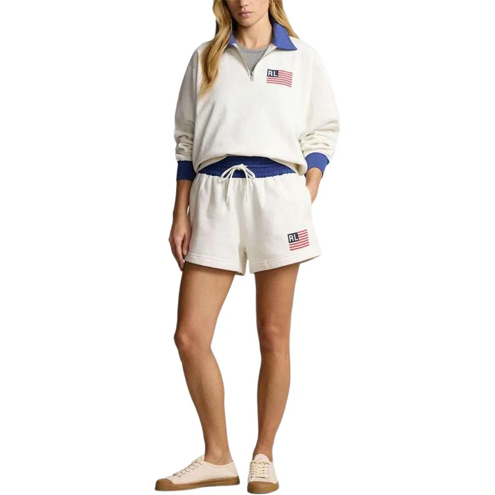Шорты с логотипом Polo Ralph Lauren, White — фото 3