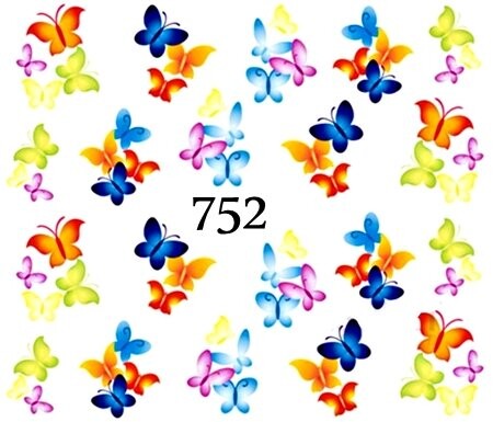 

Водные наклейки для ногтей - №752, Raisin