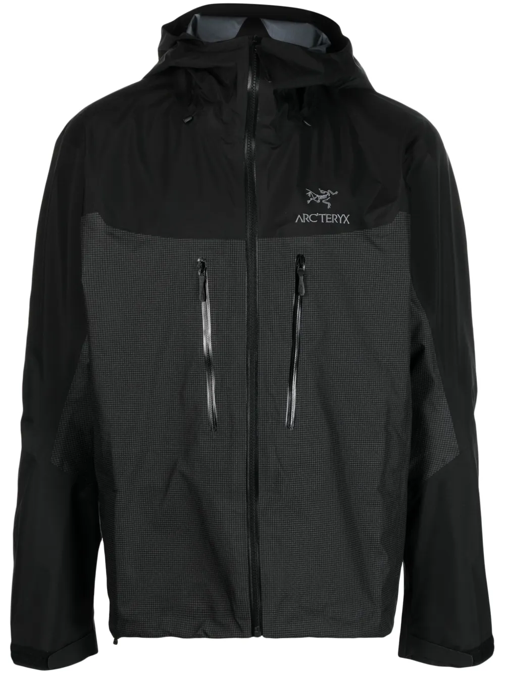 

Куртка Alpha с капюшоном и вышитым логотипом Arc'teryx, черный