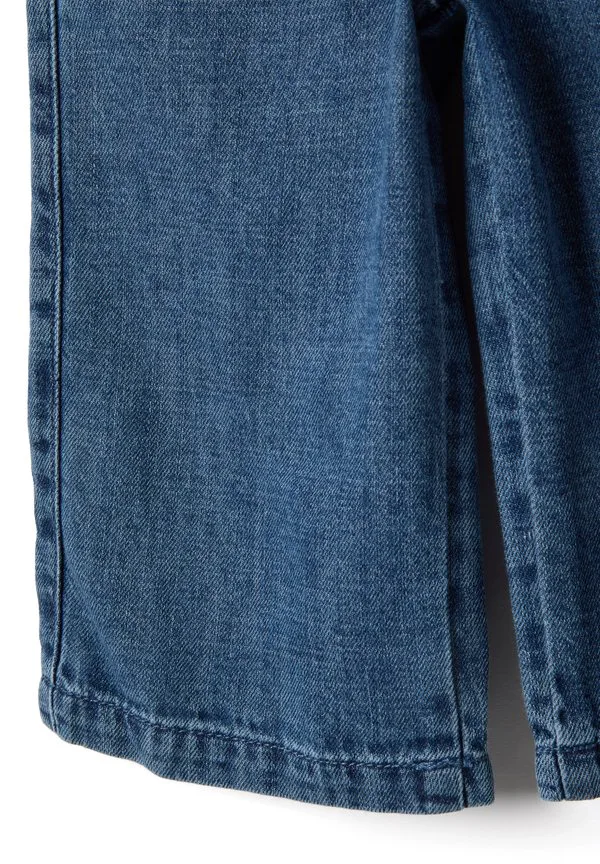 Джинсовые шорты с широкими штанинами и поясом Ovs, Denim Blue — фото 4