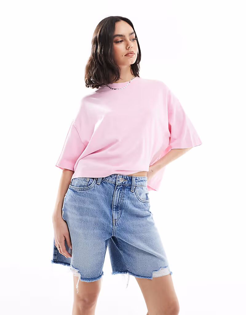 

Свободные джинсовые шорты Cotton On цвета морской волны Cotton:On
