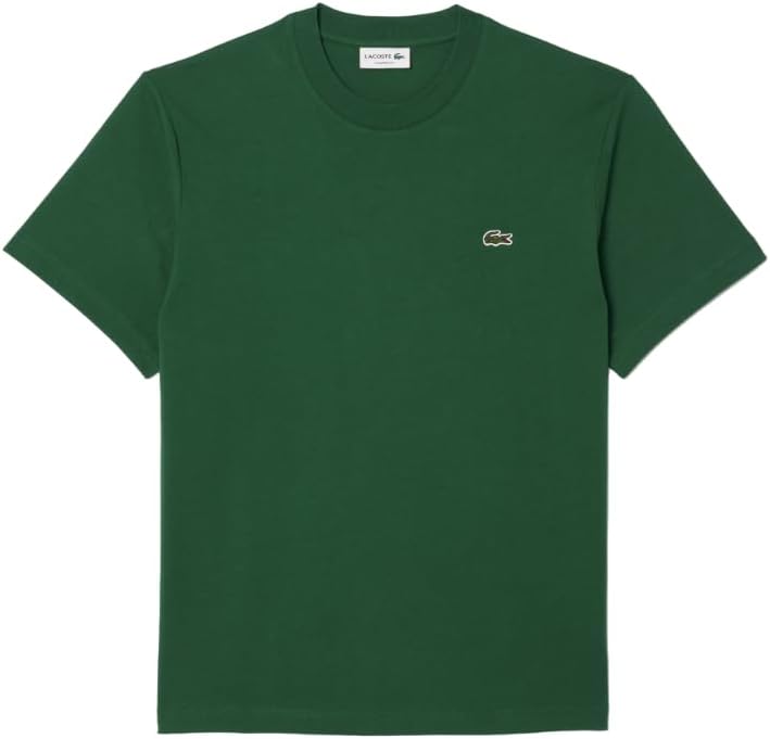 Мужская хлопковая футболка с логотипом Lacoste, Green — фото 4