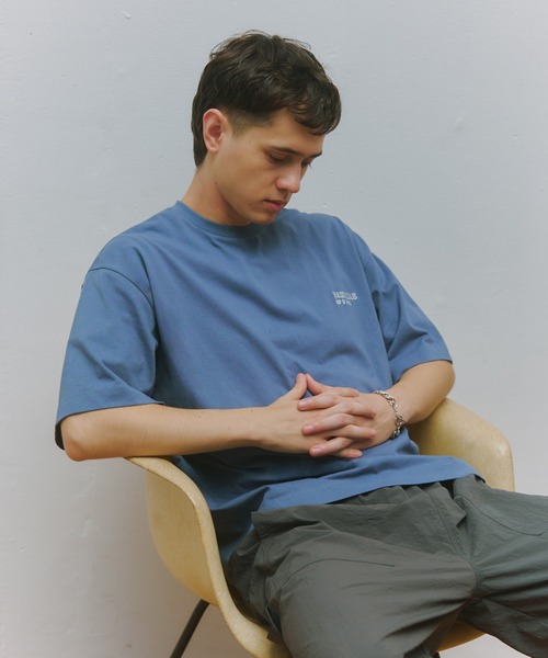 

Футболка с вышивкой, KKP, синий MAISON CLUB