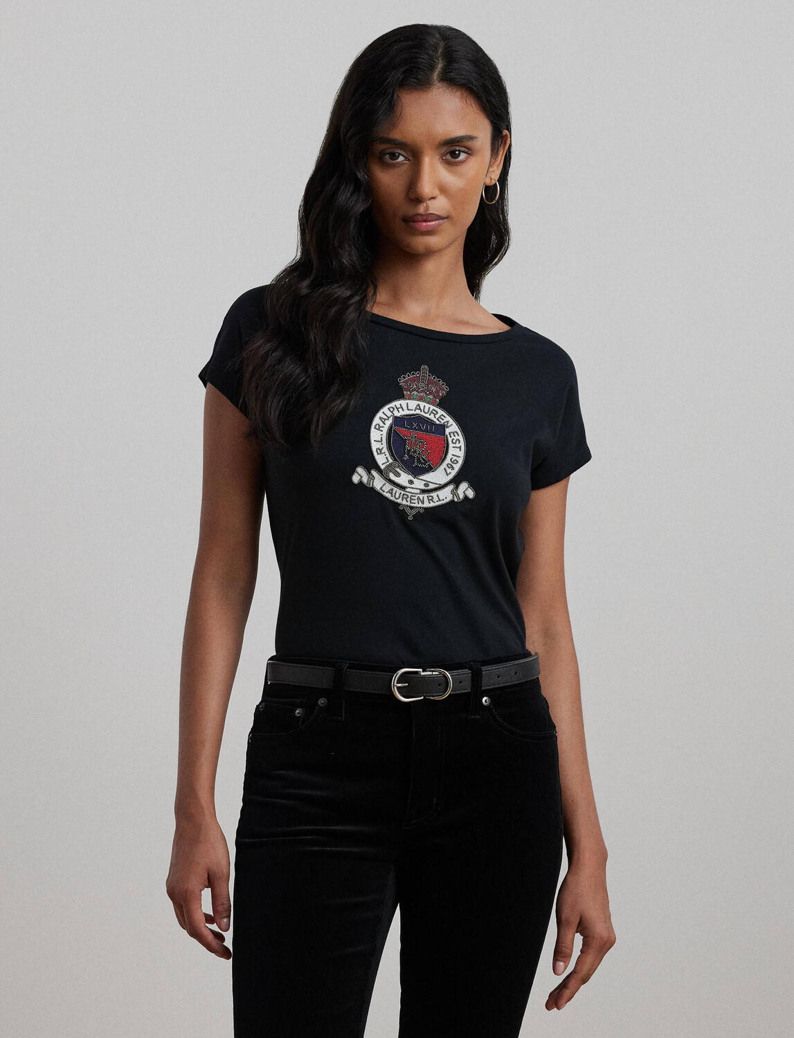 

Футболка LAUREN RALPH LAUREN GRIETA Slim Fit, черный