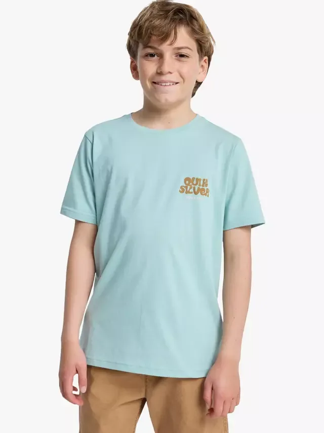 Детская футболка с короткими рукавами и фруктовым принтом Quicksilver, цвет Blue Haze Quiksilver