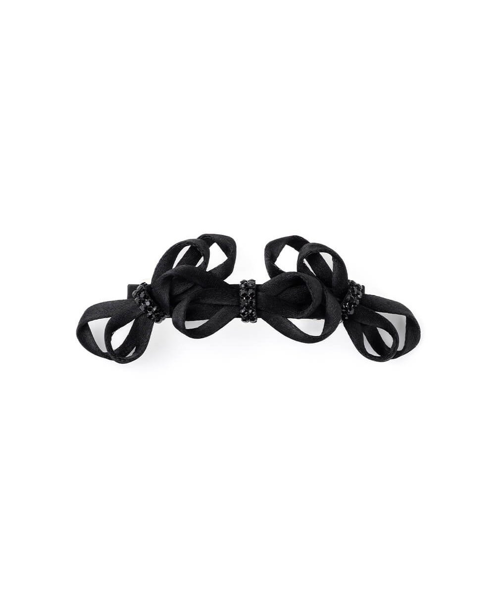 Нежная заколка для волос в виде ленты Complex Biz, black