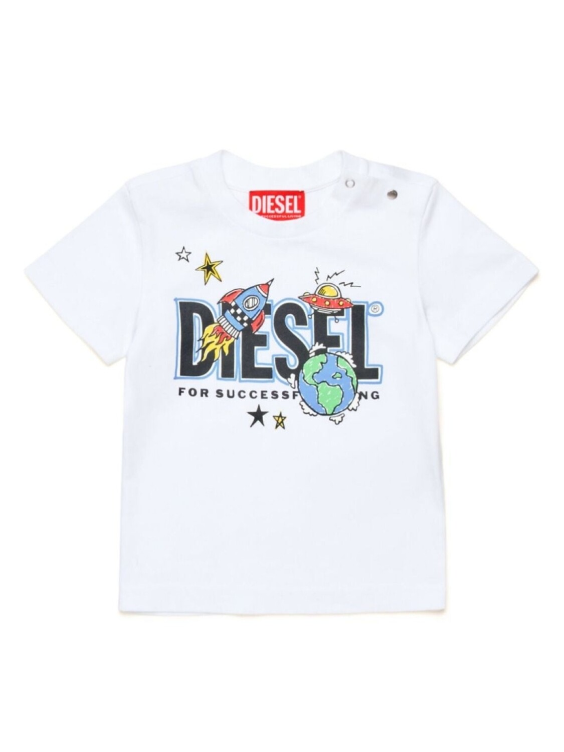 

Diesel Kids футболка с логотипом, белый