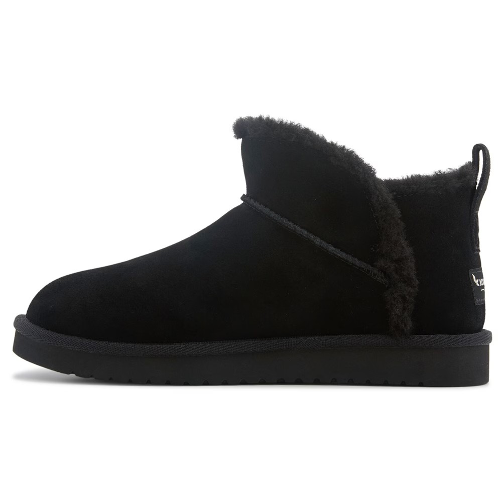 Зимние ботинки женские Ugg Koola Koolaburra короткие с мехом, черный — фото 4