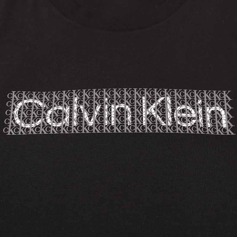 Футболка с круглым вырезом и коротким рукавом мужская Calvin Klein, белый — фото 4