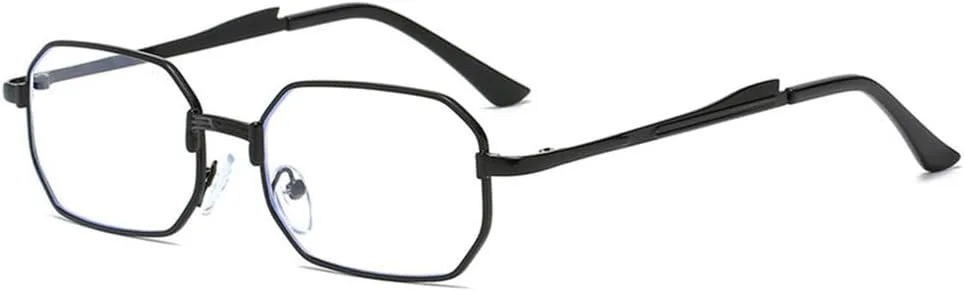 

Модные прямоугольные солнцезащитные очки для женщин и мужчин, металлические, для вождения, классические очки с защитой от УФ-излучения UV400 MTZJH, Black Clear