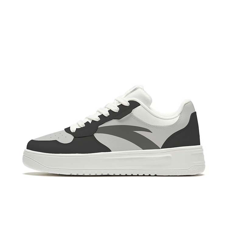 

ANTA Кроссовки для скейтбординга Life Collection мужские низкие черно-серые антискользящие износостойкие легкие