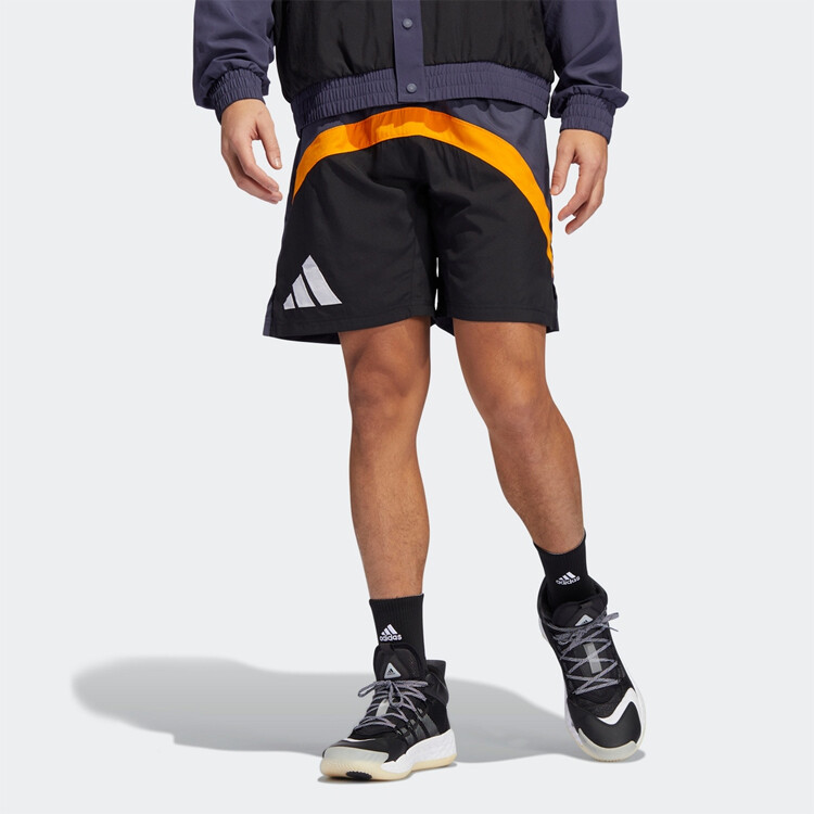 Повседневные шорты мужские темно-серые темно-синие Adidas, темно-синий — фото 3