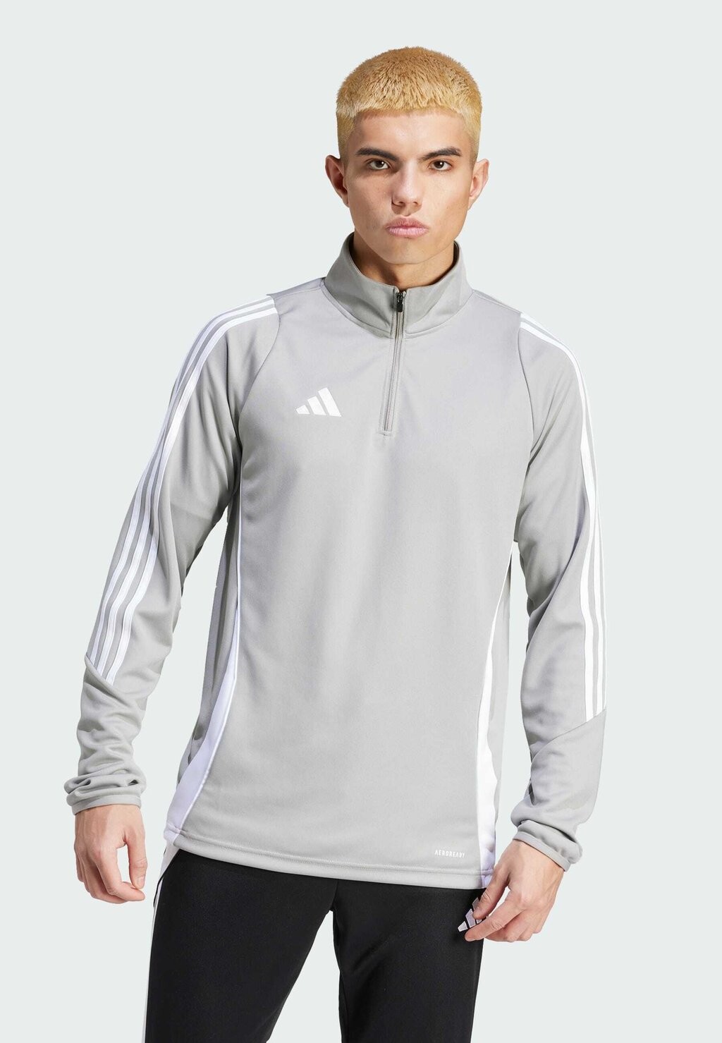 

Футболка с длинным рукавом Tiro24 adidas Performance, Team Mid серо-белая
