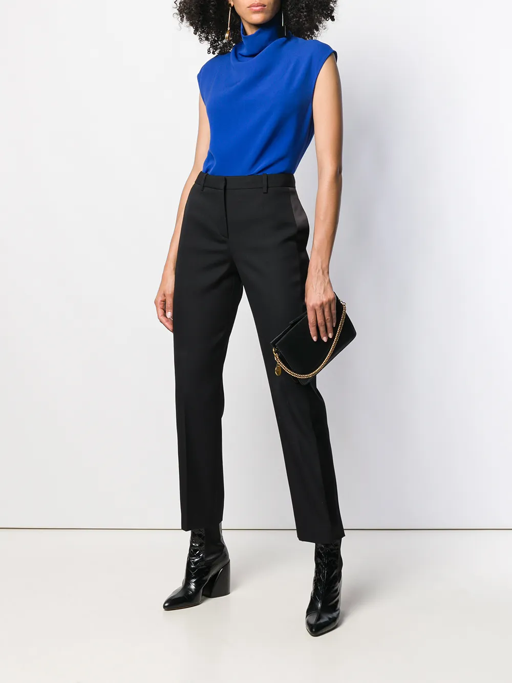 Костюмные брюки с атласными вставками Givenchy, черный — фото 2