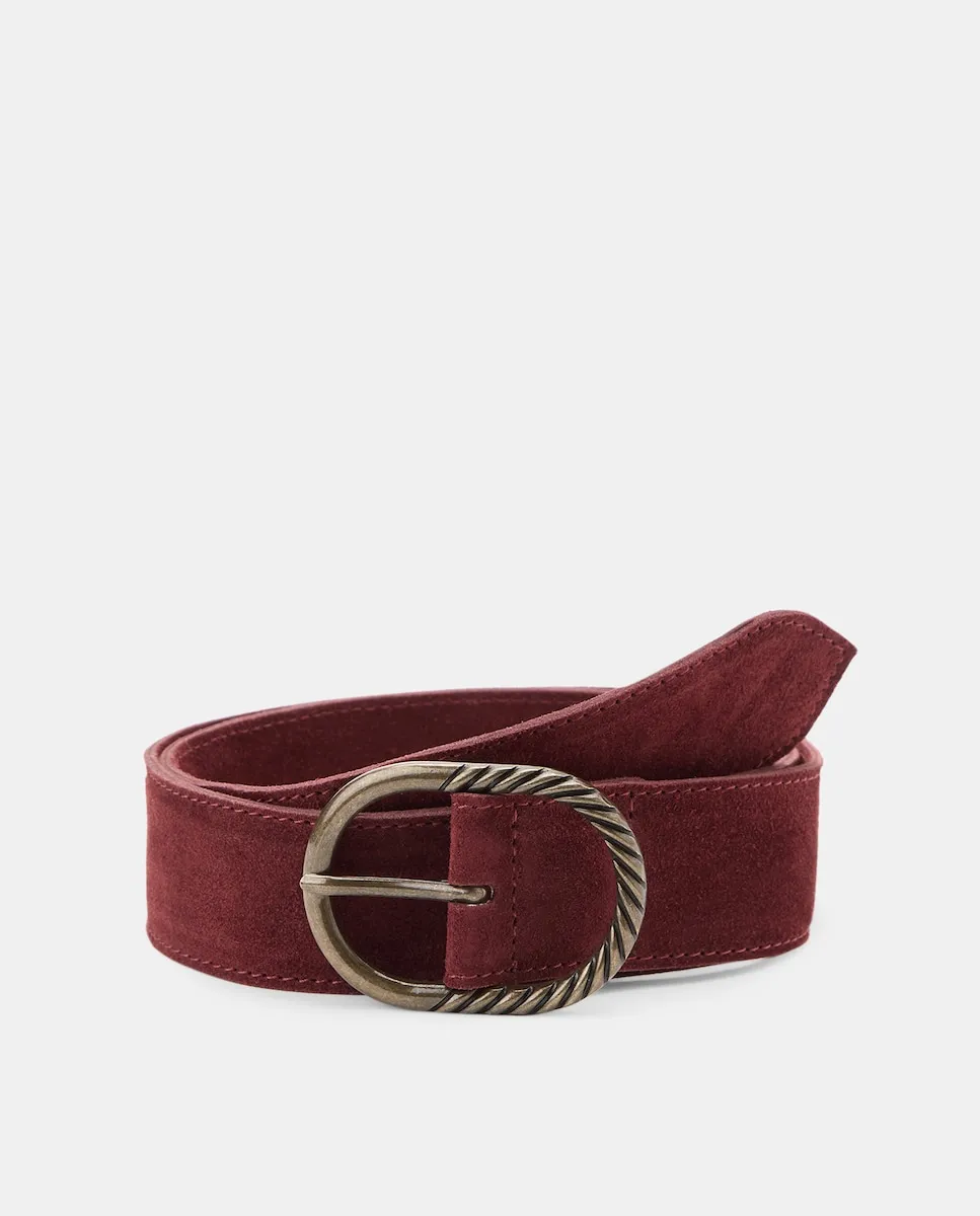 

Кожаный ремень Tintoretto, бордовый