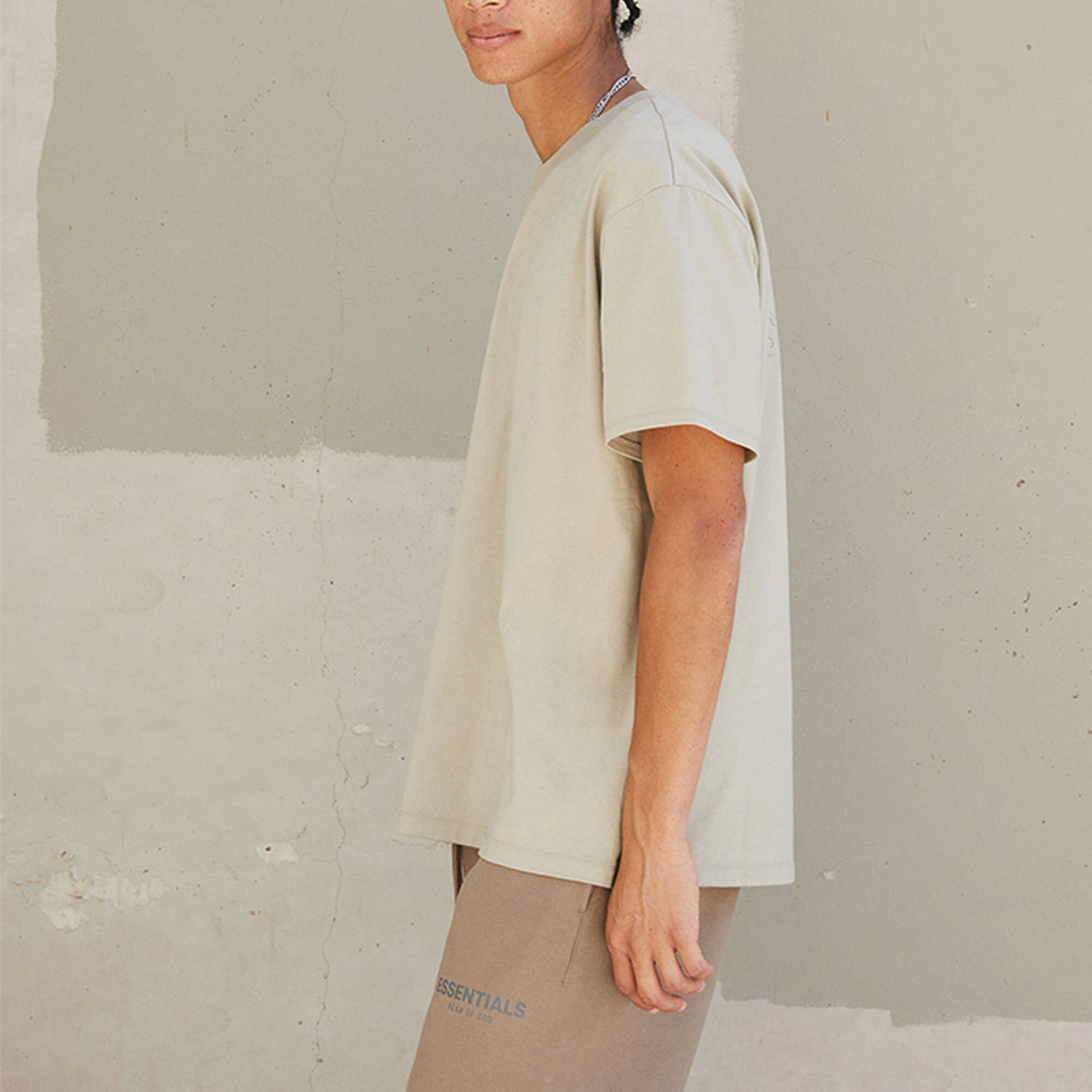 Футболка Fear Of God Essentials, Фисташковый Зеленый — фото 4