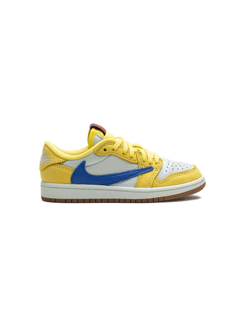 Кроссовки Air Jordan 1 Retro Low OG SP Canary из коллаборации с Travis Scott Jordan Kids, желтый — фото 2