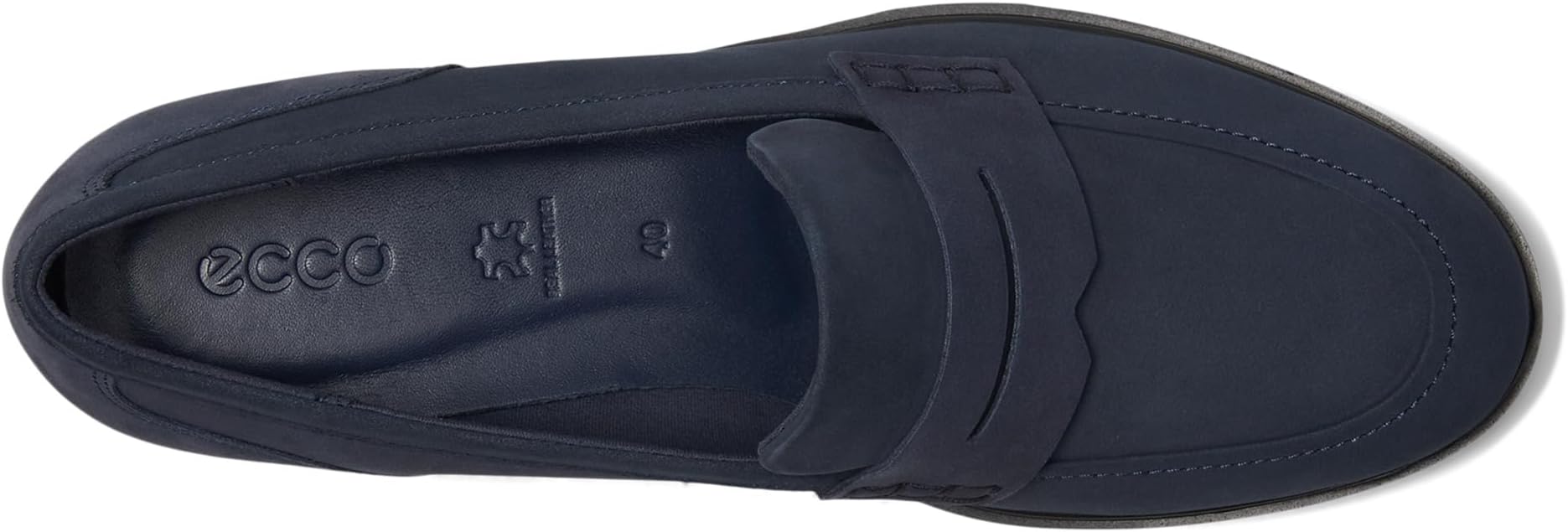Лоферы ECCO Dress Classic 15 Penny Loafer, цвет Marine Nubuck — фото 2