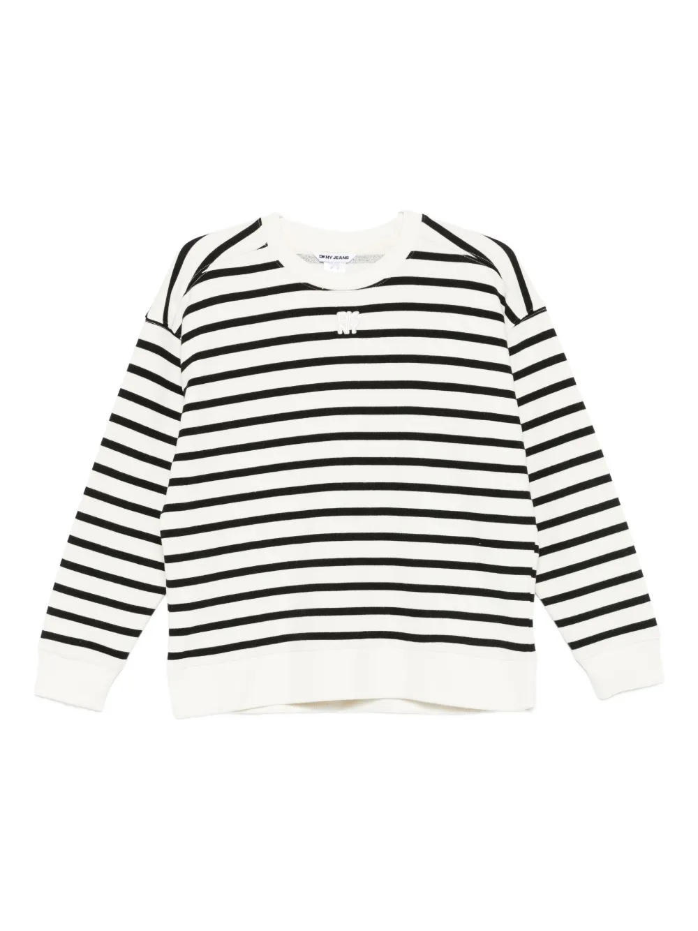 

Полосатая хлопковая толстовка DKNY, белый