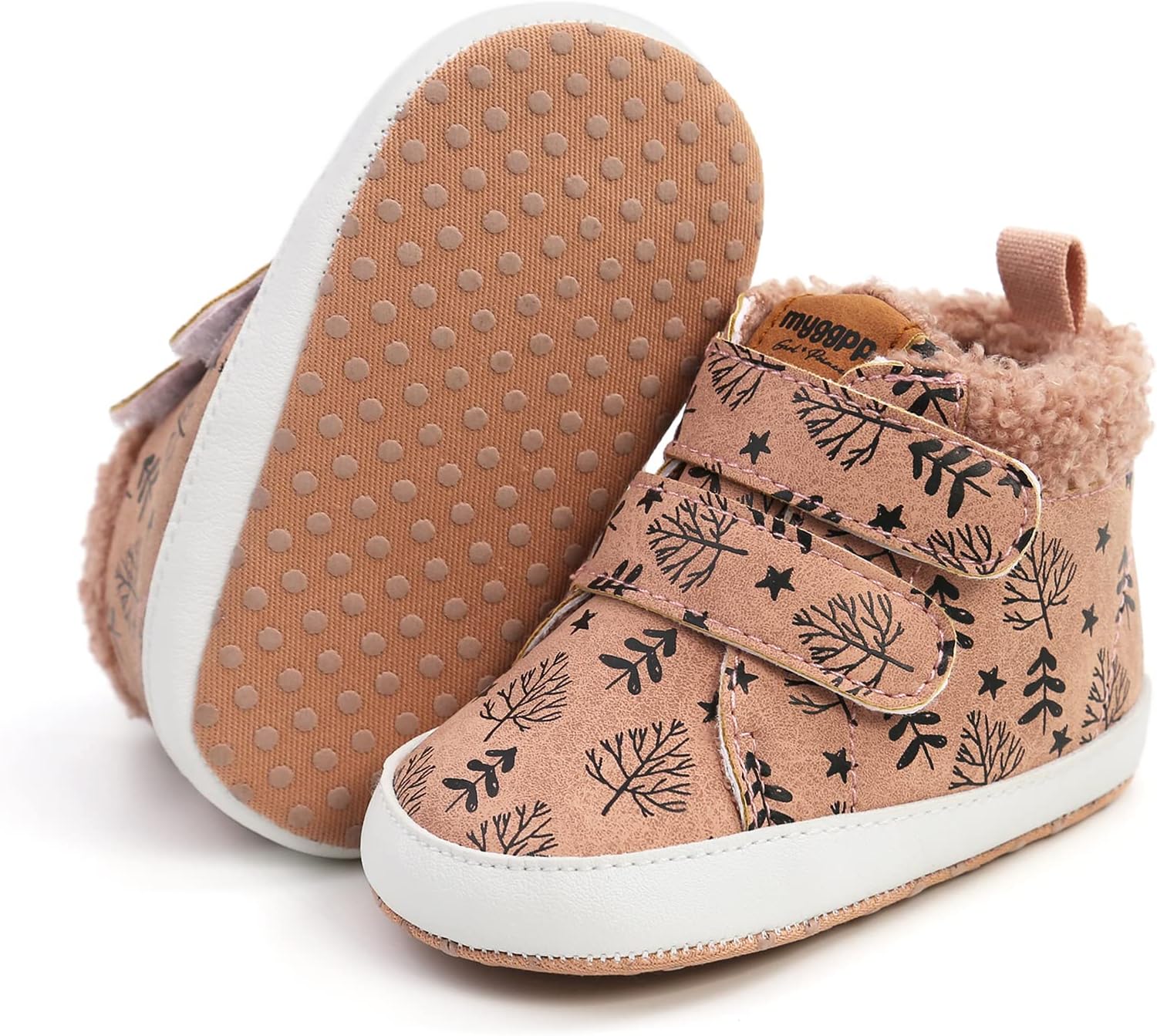 

Детские кеды для мальчиков и девочек, холщовые сандалии для малышей, антискользящие ботинки для младенцев, высокие кеды для первого шага, обувь для новорожденных AKINGIO, 11-Pink