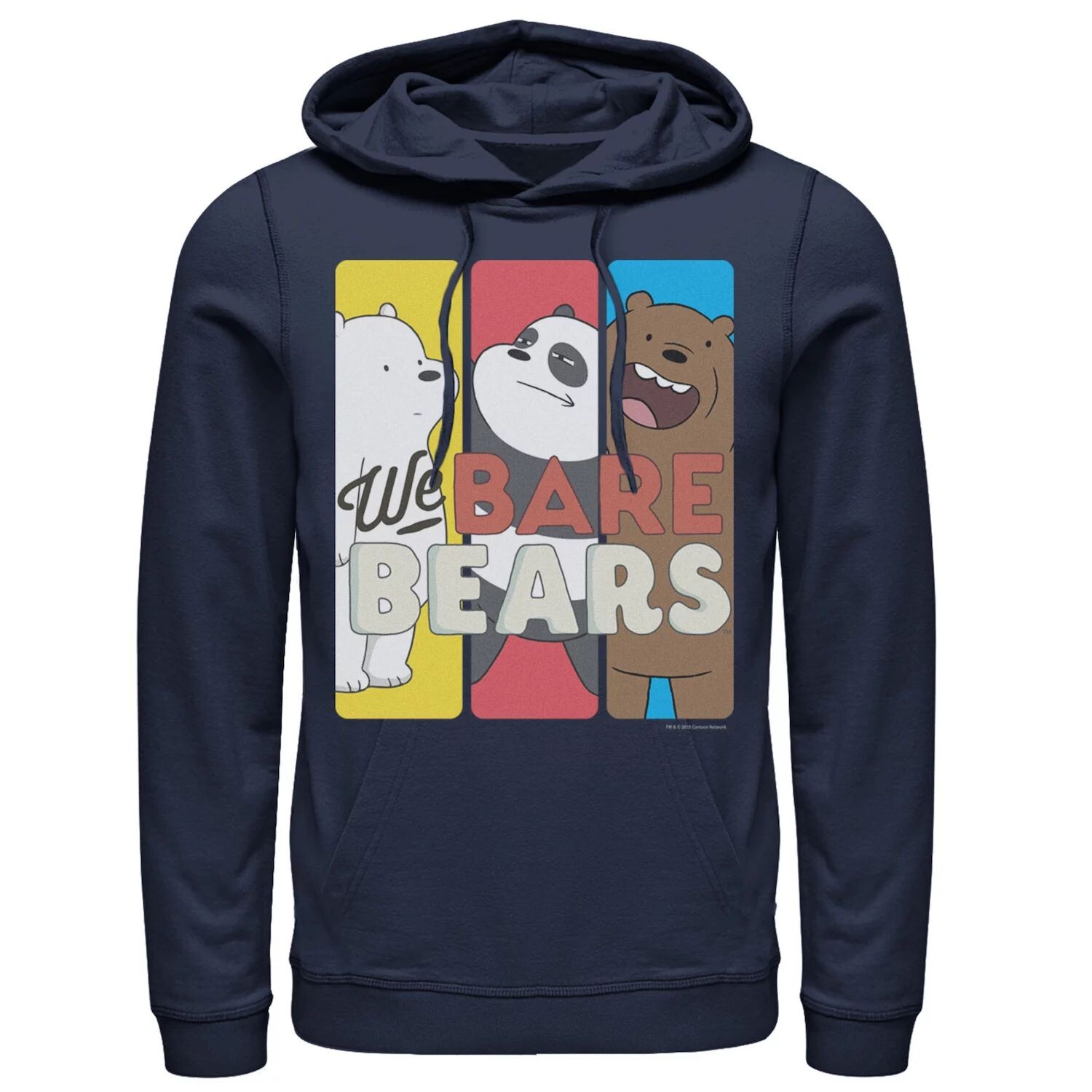 

Мужская толстовка с капюшоном We Bare Bears с вставками в виде персонажей Licensed Character