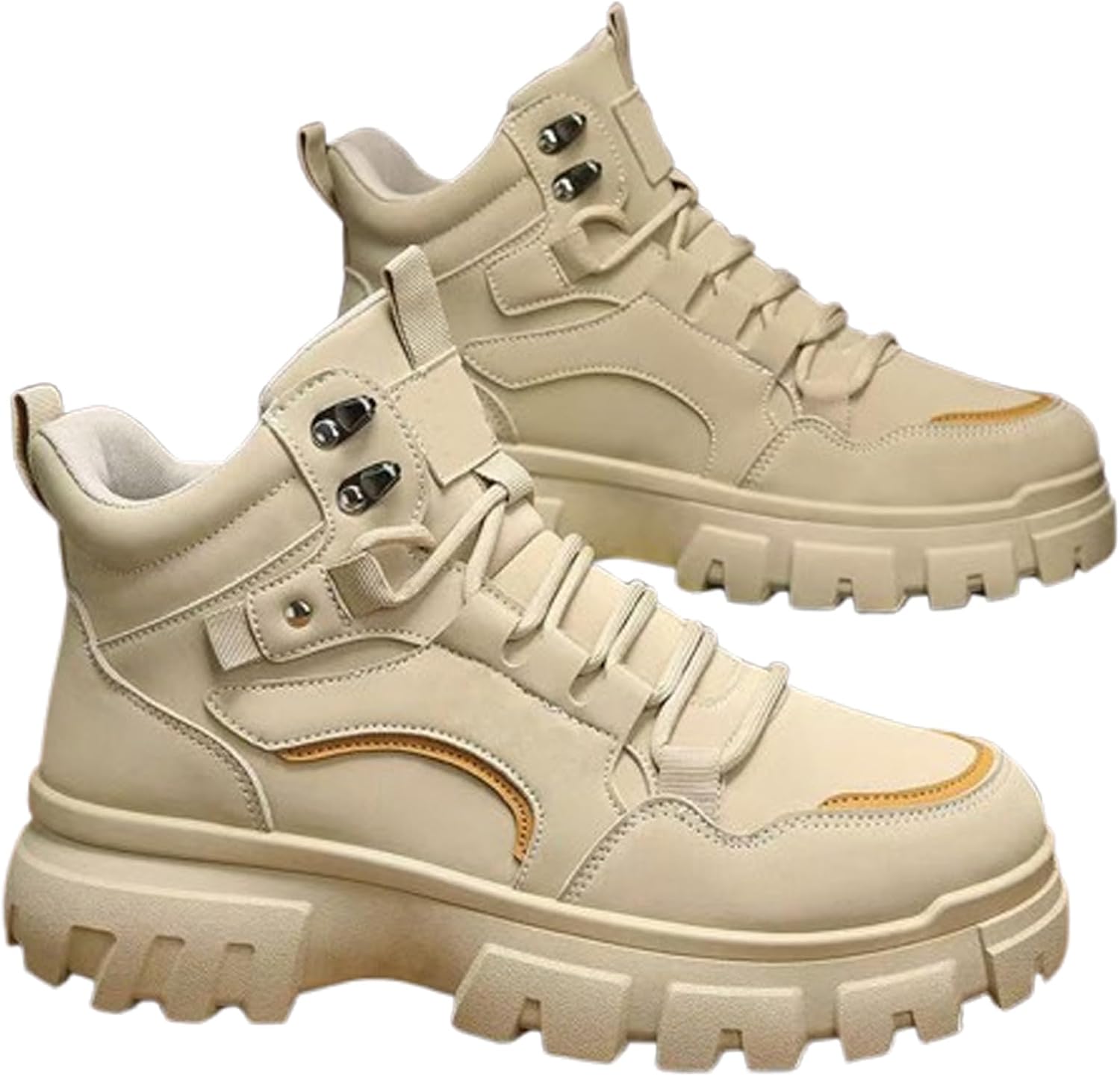 

Мужские ботинки, легкая защитная обувь для мужчин, нескользящие водонепроницаемые ботинки с композитным носком для строительства и походов Generic, хаки