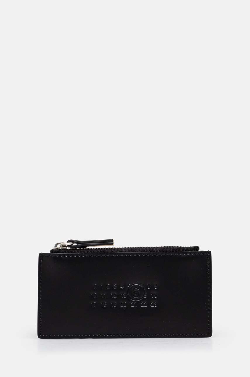 

Кожаный кошелек MM6 Maison Margiela, черный