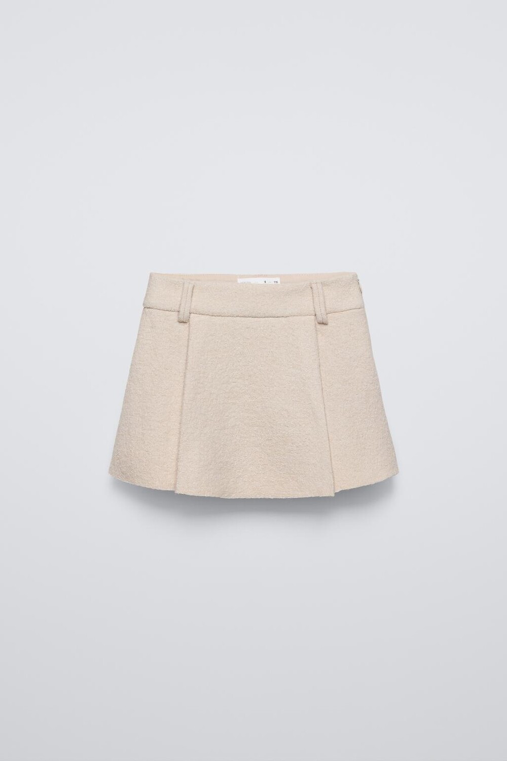 

Юбка из букле ZARA, экрю