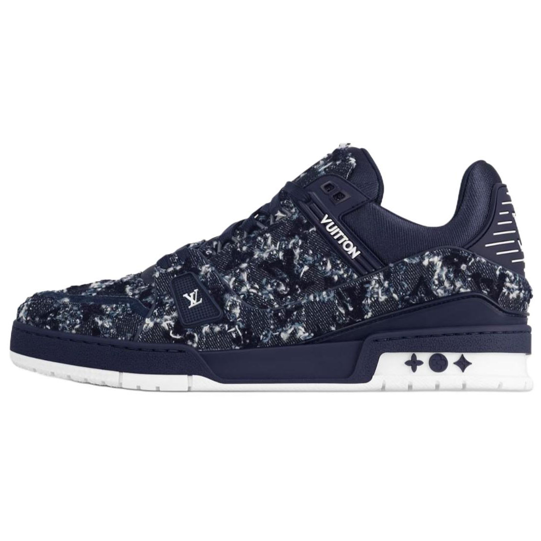 

LOUIS VUITTON Кроссовки для скейтбординга Trainer Low Top, мужские, темно-синие