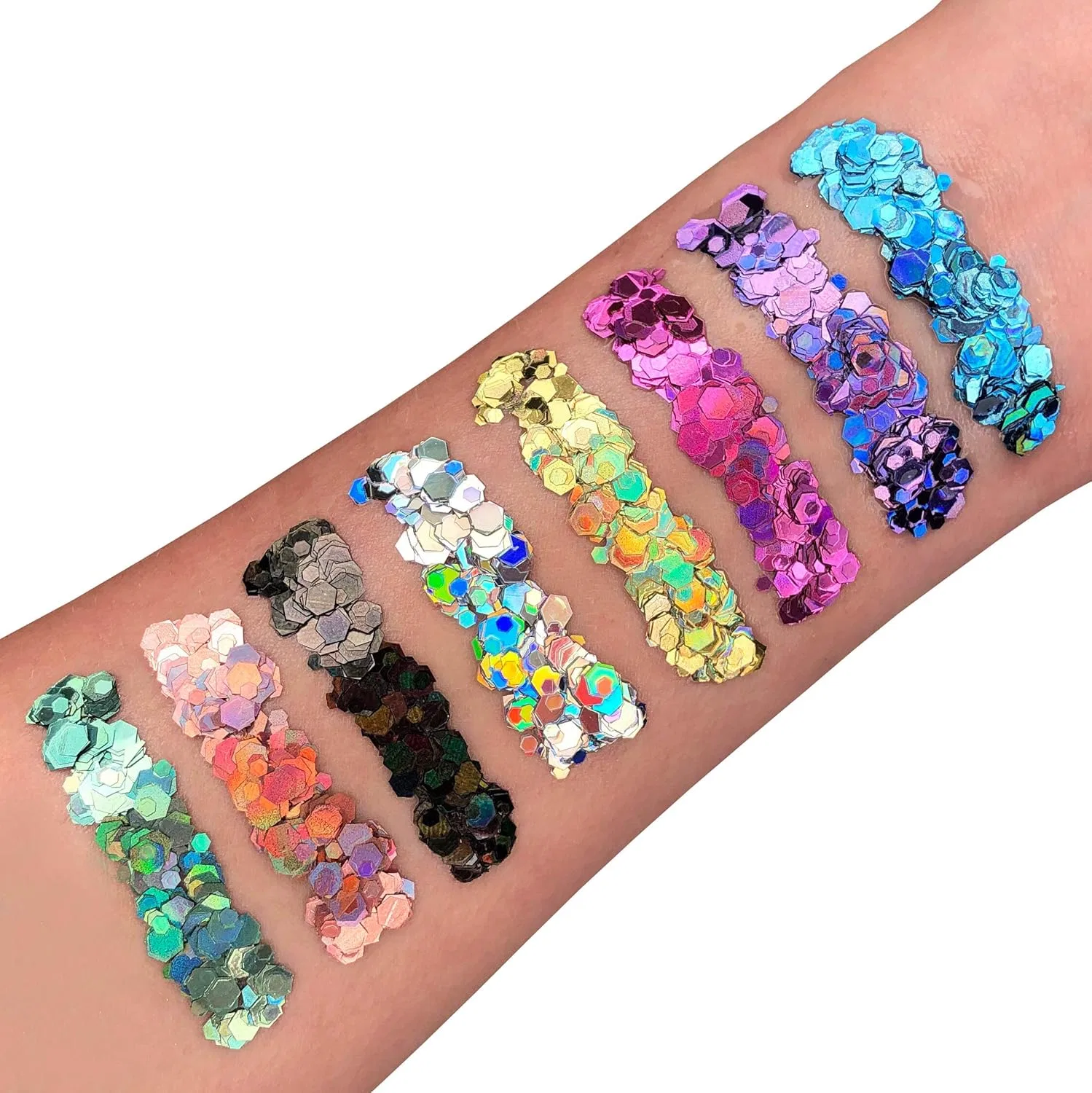 Глиттер для лица и тела Holographic Chunky Moon Glitter 3 г розовый — фото 2