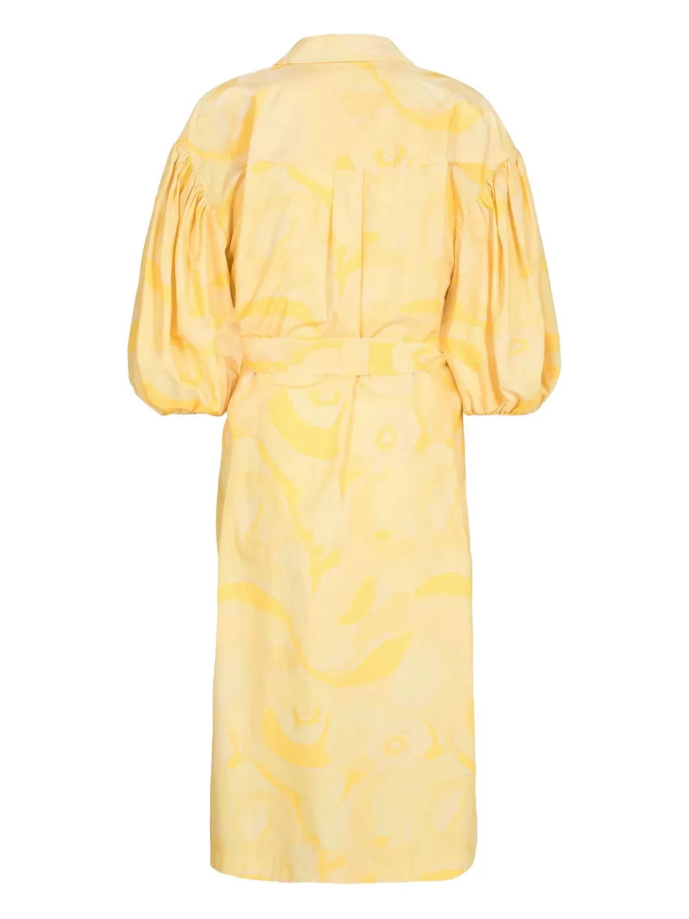 

Платье с принтом и рукавами-буфами REMAIN, желтый