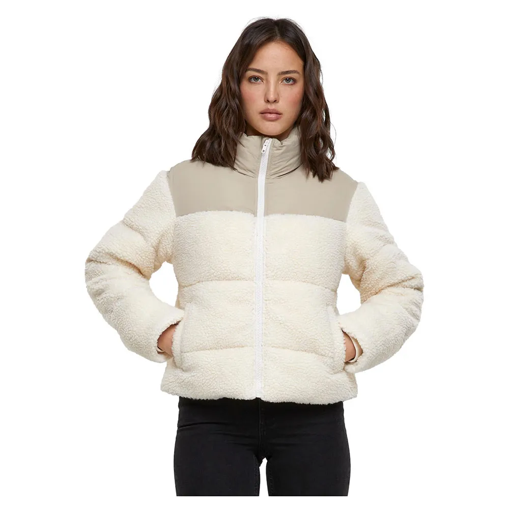

Куртка Urban Classics Short Sherpa Mix padded, бежевый