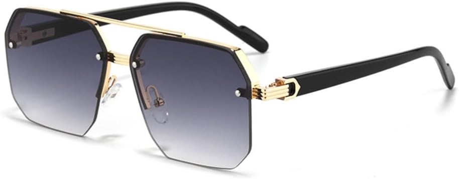 

Женские солнцезащитные очки без оправы, прямоугольной формы, модные солнцезащитные очки без оправы, классические очки с градиентным переходом цвета, защита от ультрафиолета UV400 TYUVIVO, Grey