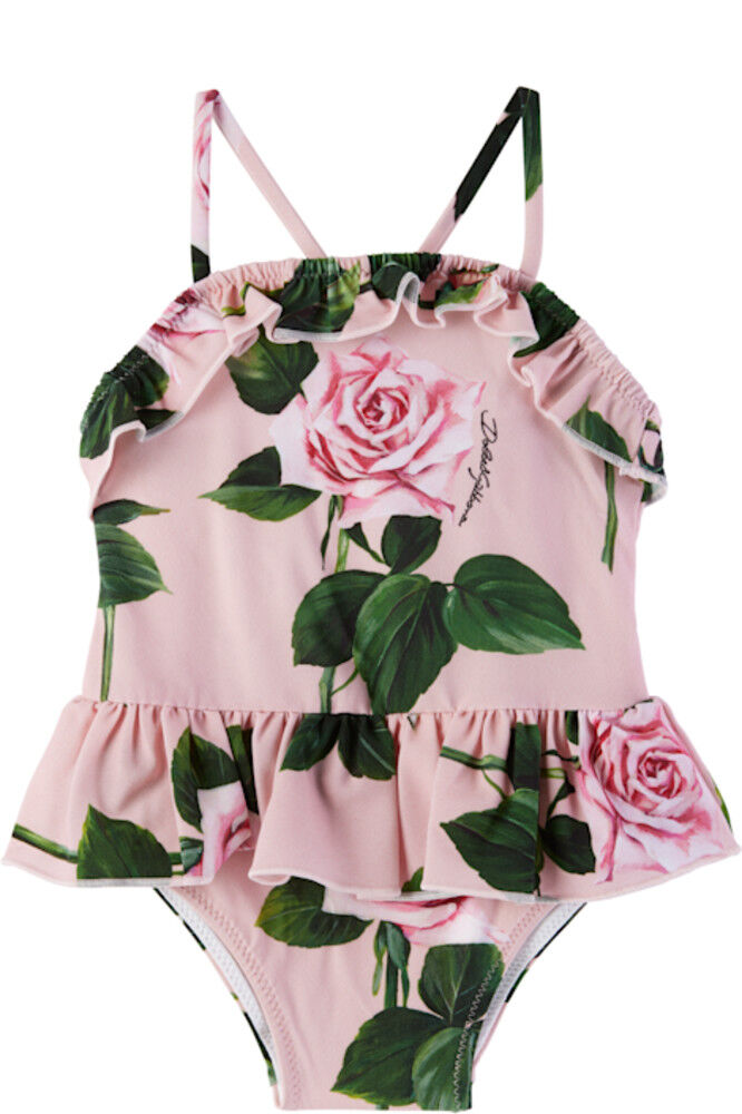 

Купальник с принтом розового цвета Dolce&Gabbana