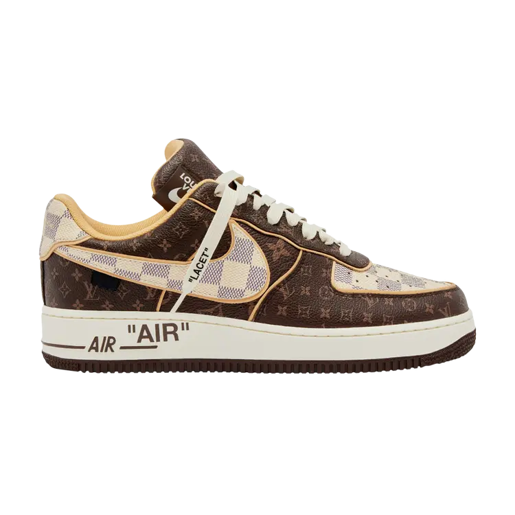 

Кроссовки Nike Louis Vuitton x Air Force 1 Low, коричневый, Белый, Кроссовки Nike Louis Vuitton x Air Force 1 Low, коричневый