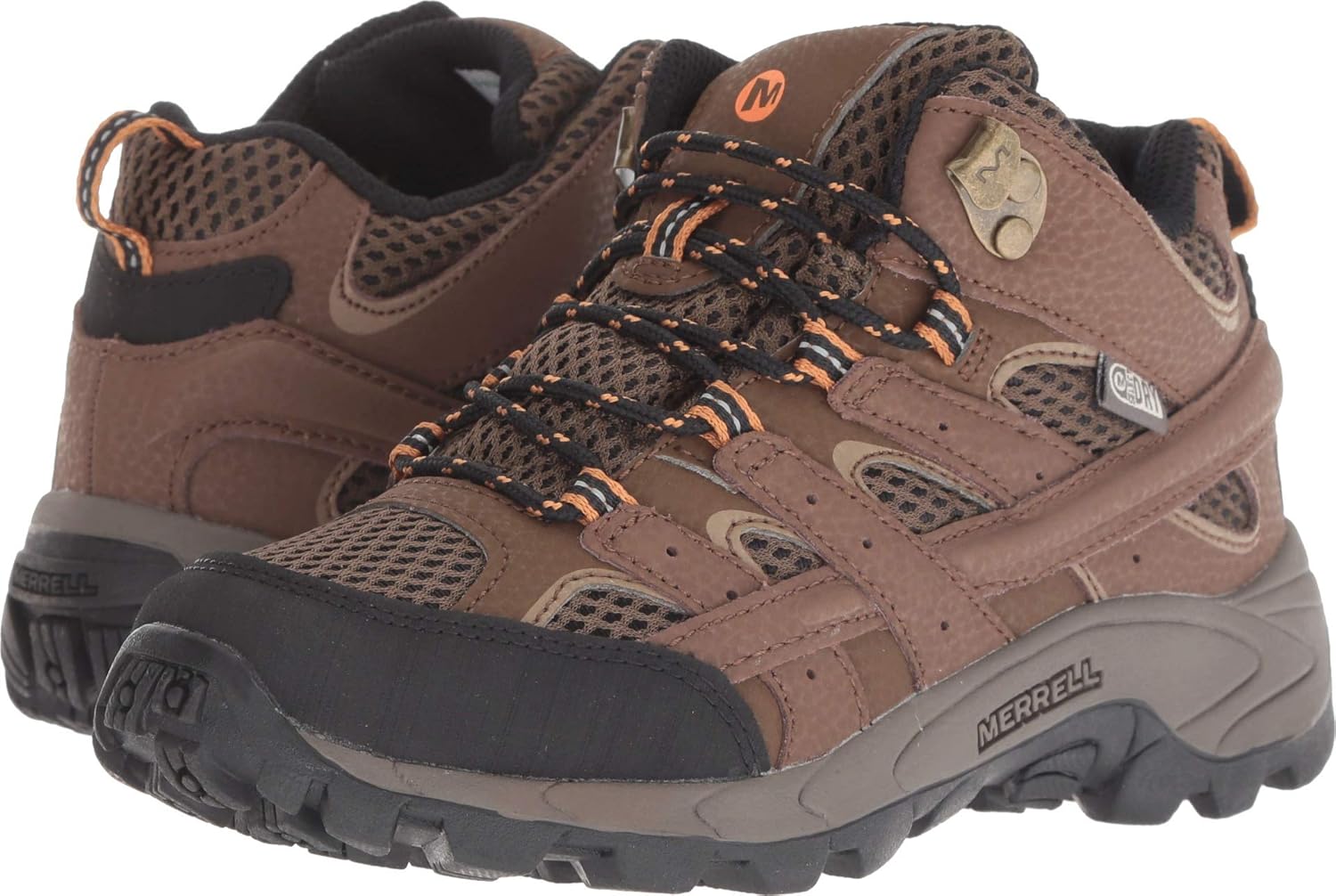 

Детские походные ботинки Merrell Moab 2 Mid WTRPF (унисекс), Earth