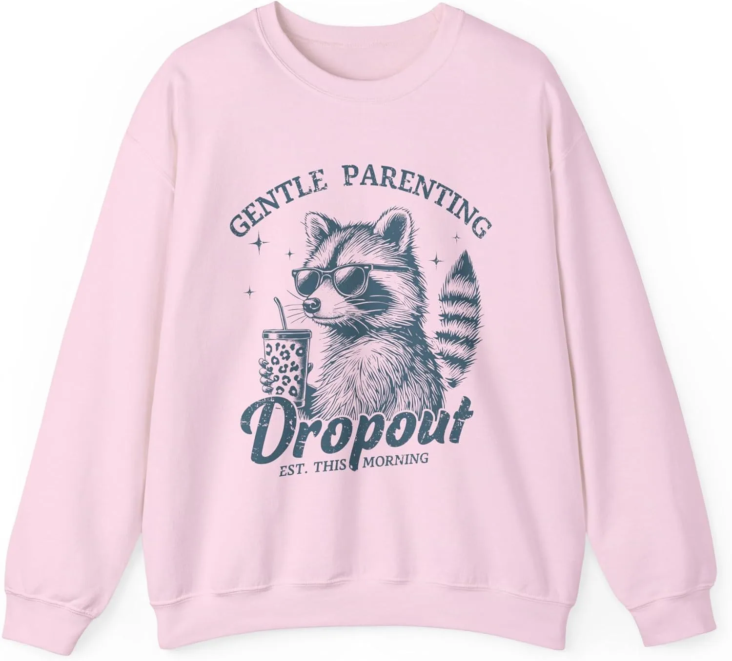 Свитшот Funny Raccoon, Gentle Parenting Dropout