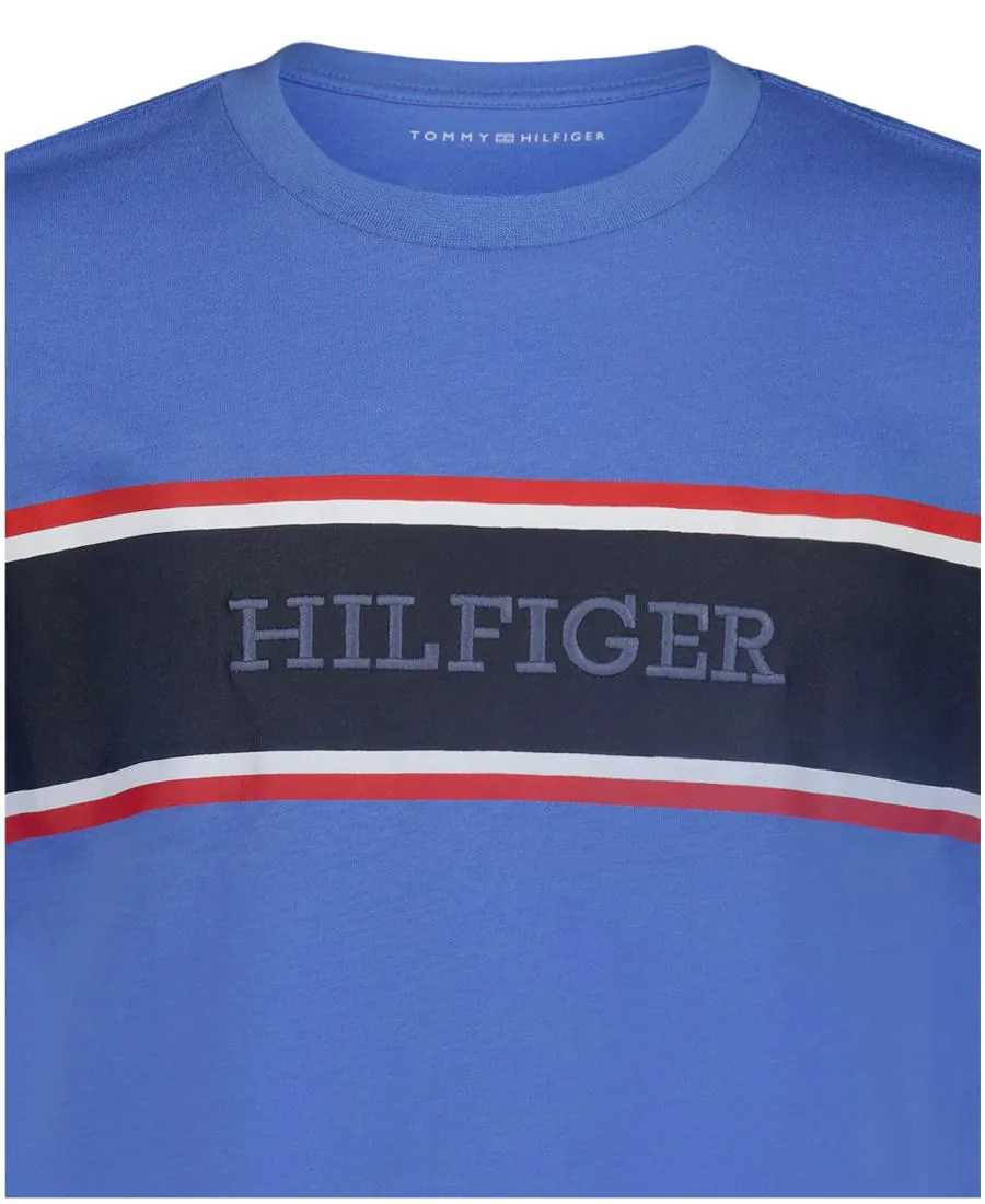 Детская футболка с коротким рукавом, размер 2T-7 Tommy Hilfiger, spring синий — фото 4
