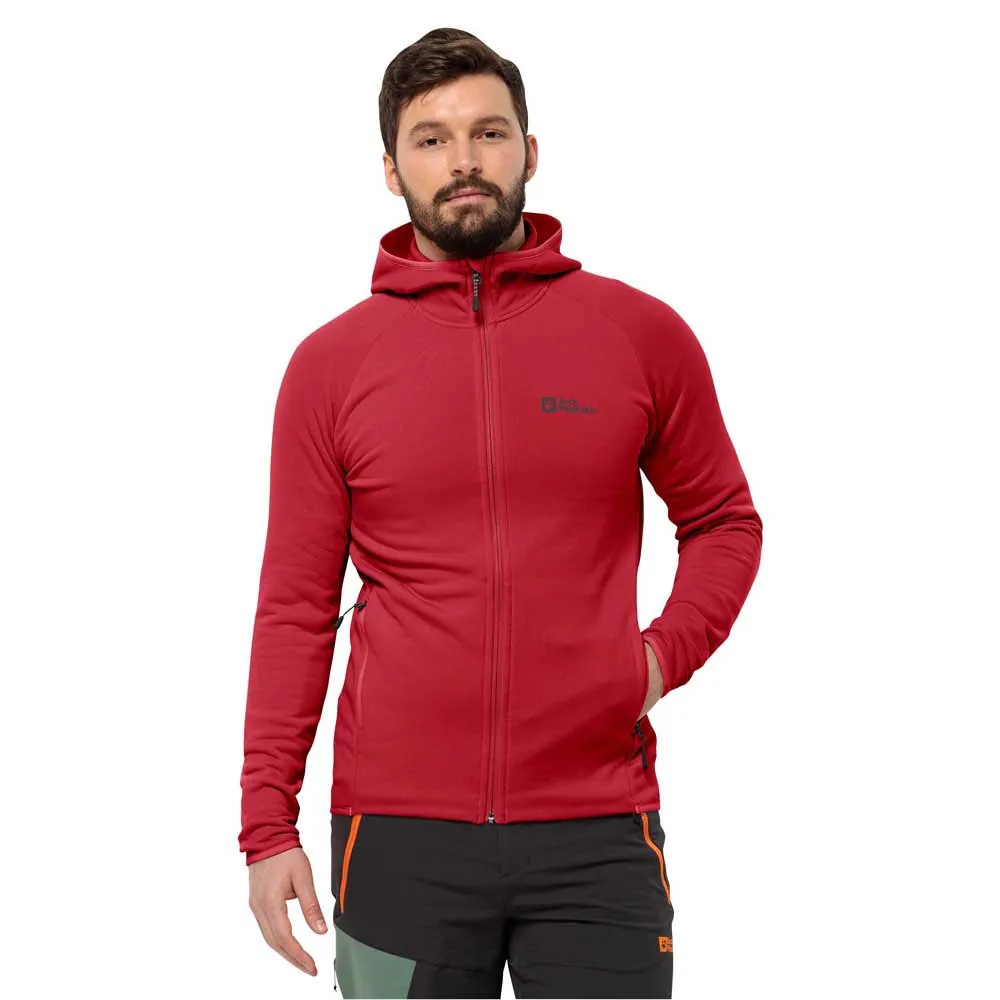 

Флис Jack Wolfskin Baiselberg full zip, красный