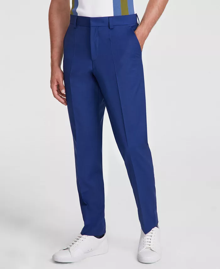 

Мужские классические брюки Modern-Fit из шерстяной смеси Hugo Boss, синий