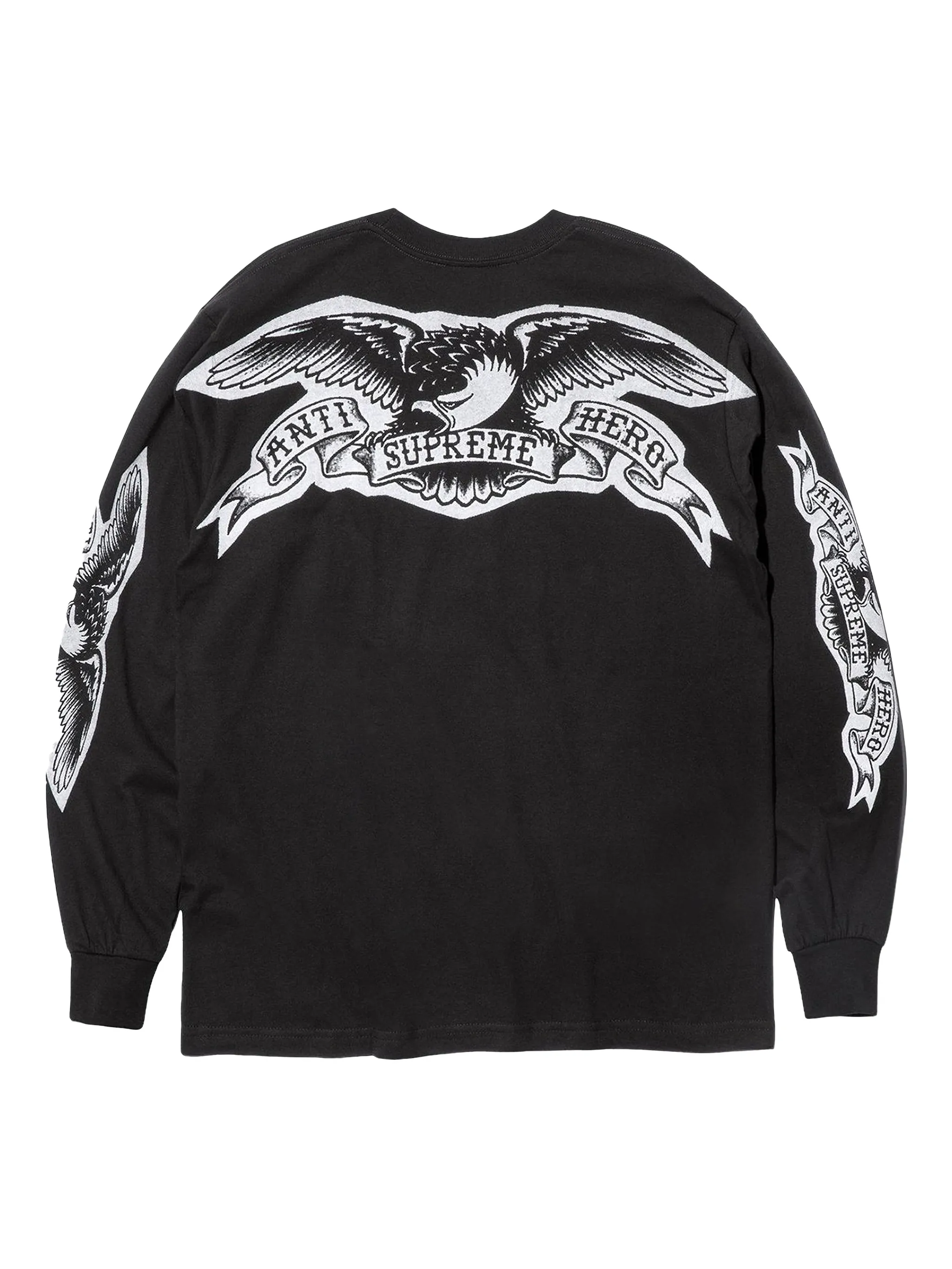 Футболка ANTIHERO Eagle с длинными рукавами Supreme, черный — фото 2
