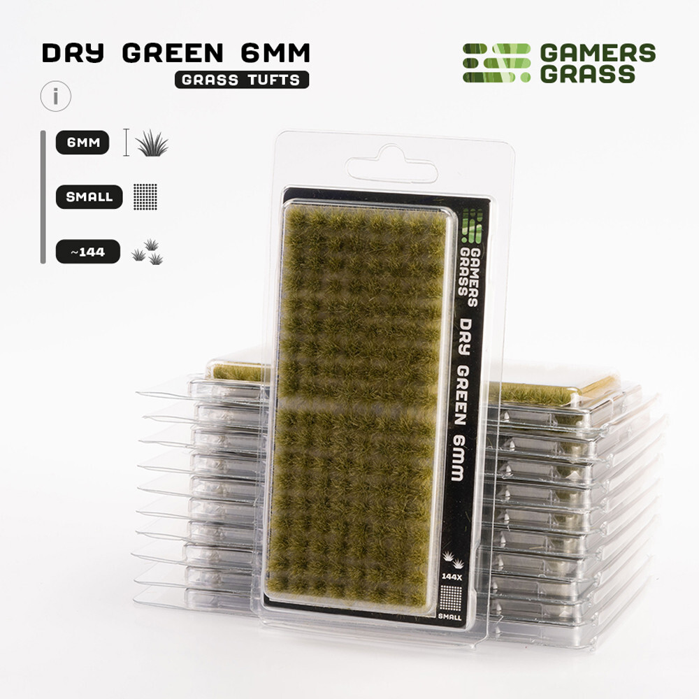 

Аксессуары Gamers Grass Gamers Grass Tufts: Dry Green - Small 6mm