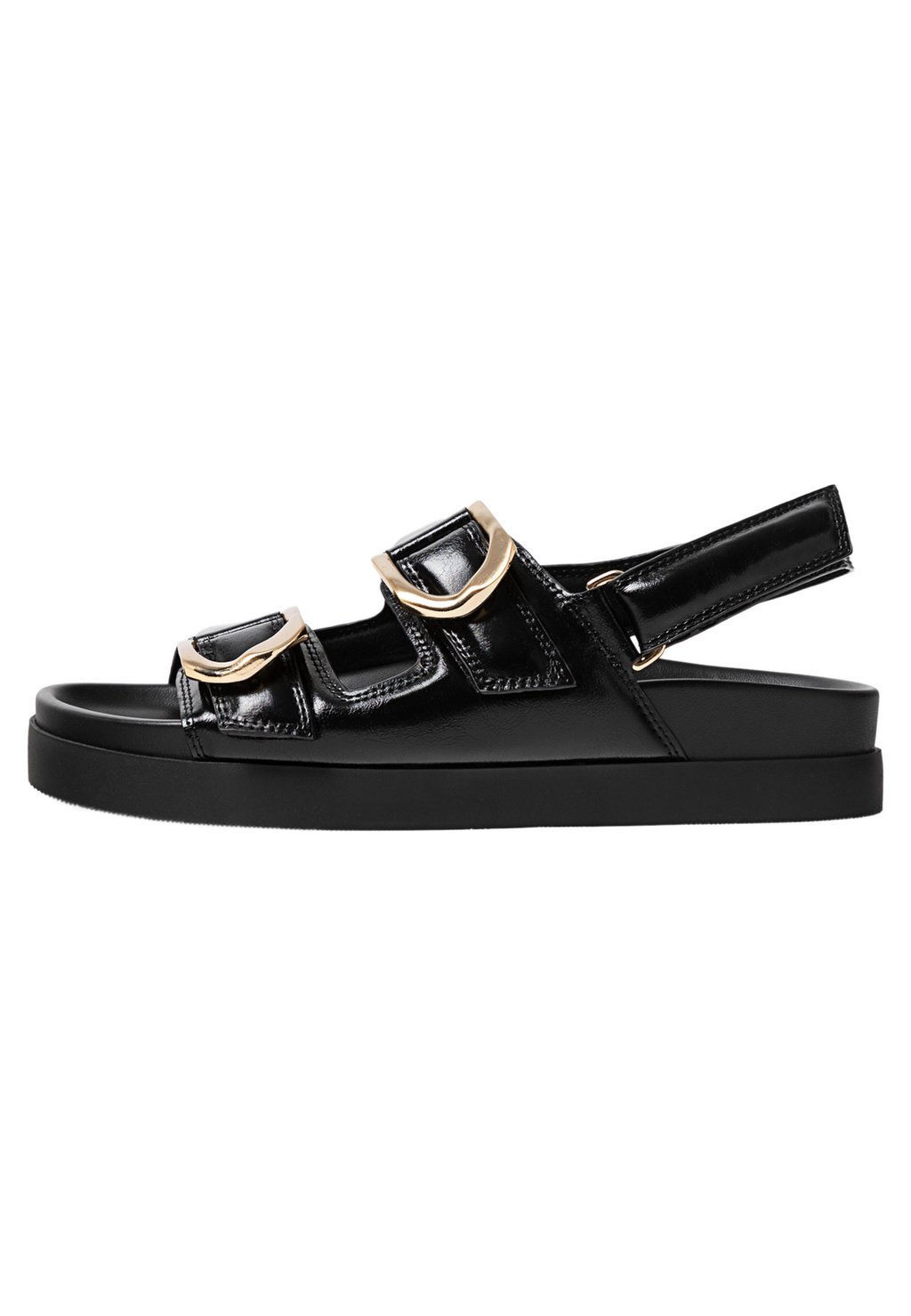 Сандалии WIDE FIT Stradivarius, черный