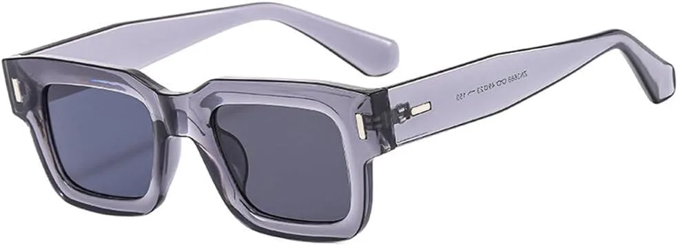 

Ретро-солнцезащитные очки серого цвета для женщин и мужчин, модная оправа, очки-очки для мужчин, защита от УФ-излучения UV400, заклепки generic, Gray Gray