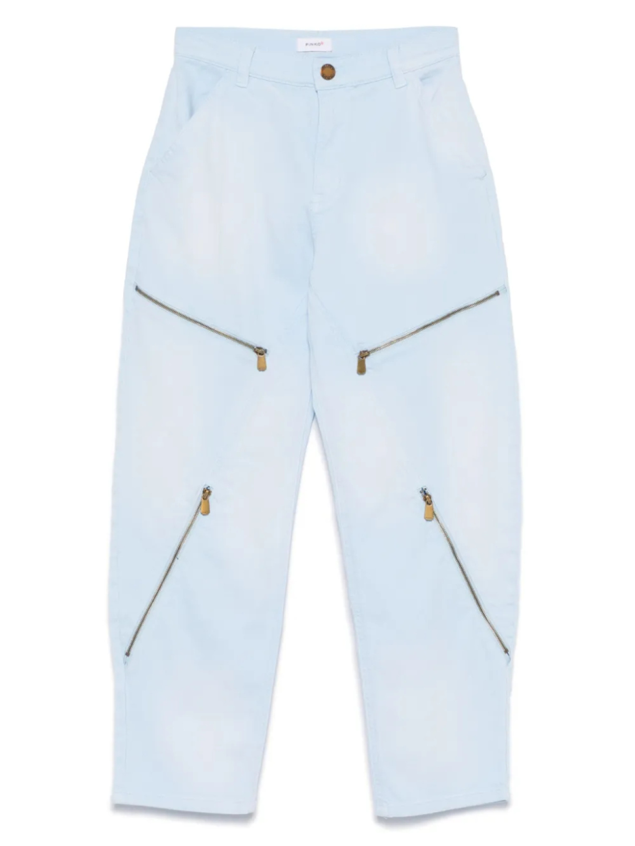 

Брюки Pinko Kids с зауженными карманами на молнии, синий