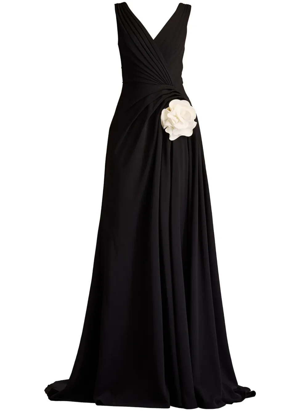 

Плиссированное платье Port Tadashi Shoji, черный