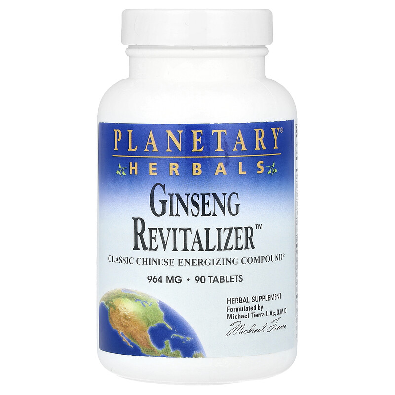 

Planetary Herbals, Ginseng Revitalizer , 90 таблеток