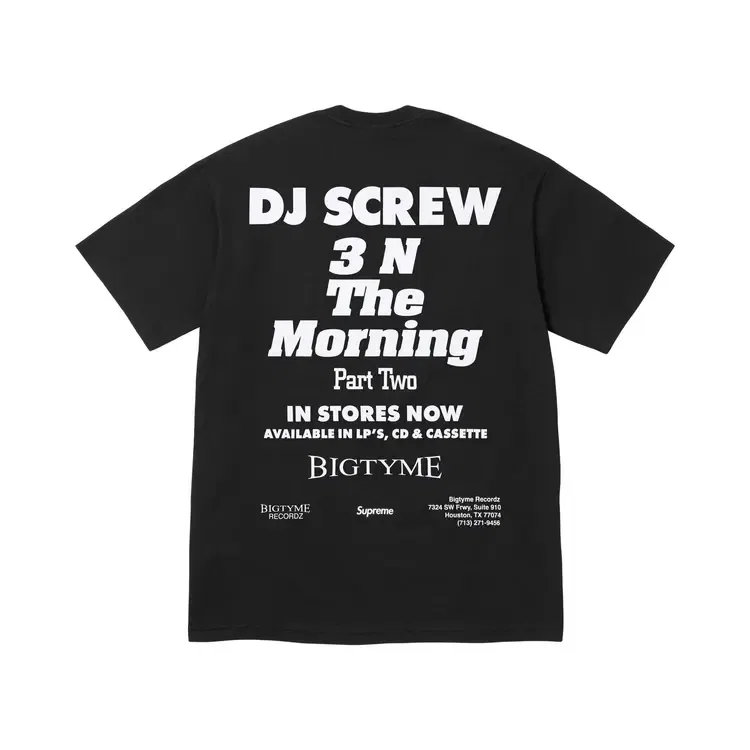 Футболка Supreme x Dj Screw Suc Tee, черный — фото 2