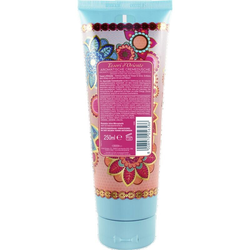 Ароматный крем-душ Аюрведа Амла фрукты и пачули Tesori d'Oriente, 250 ml — фото 2